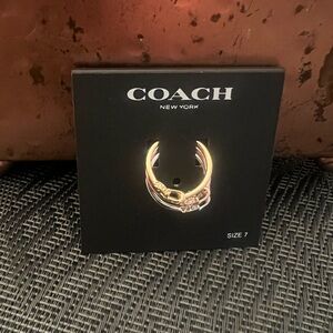 Coach (3) Interchangeable Ring Set